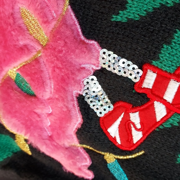 Womens Holiday Time Christmas Cardigan Fa La Mingle - Picture 16 of 16